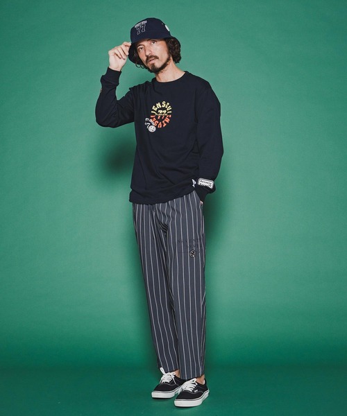 seventy seven(セブンティセブン)の「mlt5540-middle onz L-S fine t-shirt (old days S) ロングスリーブTシャツ(7726S120)(Tシャツ/カットソー・メンズ・ネイビー/ホワイト/ブラック・XL/L/M/S)」の13枚目の写真