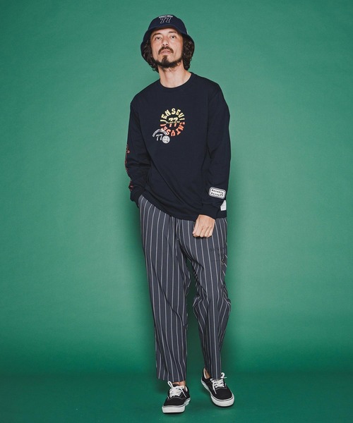 seventy seven(セブンティセブン)の「mlt5540-middle onz L-S fine t-shirt (old days S) ロングスリーブTシャツ(7726S120)(Tシャツ/カットソー・メンズ・ネイビー/ホワイト/ブラック・XL/L/M/S)」の14枚目の写真