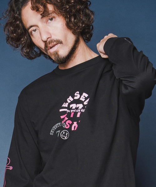 seventy seven(セブンティセブン)の「mlt5540-middle onz L-S fine t-shirt (old days S) ロングスリーブTシャツ(7726S120)(Tシャツ/カットソー・メンズ・ネイビー/ホワイト/ブラック・XL/L/M/S)」の15枚目の写真