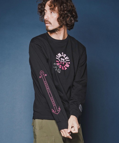 seventy seven(セブンティセブン)の「mlt5540-middle onz L-S fine t-shirt (old days S) ロングスリーブTシャツ(7726S120)(Tシャツ/カットソー・メンズ・ネイビー/ホワイト/ブラック・XL/L/M/S)」の16枚目の写真
