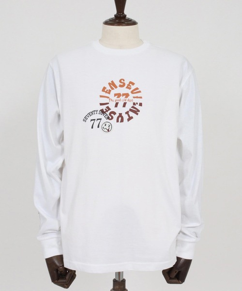 seventy seven(セブンティセブン)の「mlt5540-middle onz L-S fine t-shirt (old days S) ロングスリーブTシャツ(7726S120)(Tシャツ/カットソー・メンズ・ネイビー/ホワイト/ブラック・XL/L/M/S)」の20枚目の写真