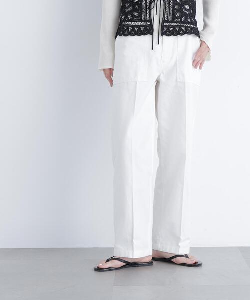 N.（N. Natural Beauty Basic）（エヌエヌナチュラルビューティーベーシック）の「【PS/低身長サイズ】ベイカーパンツ（その他パンツ・レディース・カーキ/オフホワイト/ベージュ・MEDIUM/P/S）」の10枚目の写真