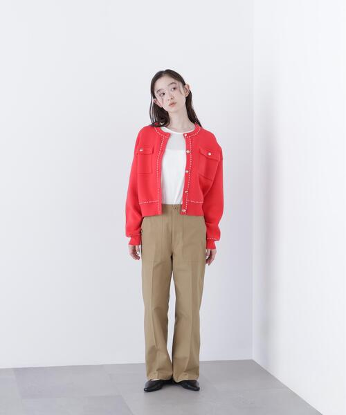 N.(N. Natural Beauty Basic)(エヌエヌナチュラルビューティーベーシック)の「【PS/低身長サイズ】ベイカーパンツ(その他パンツ・レディース・カーキ/オフホワイト/ベージュ・MEDIUM/P/S)」の18枚目の写真