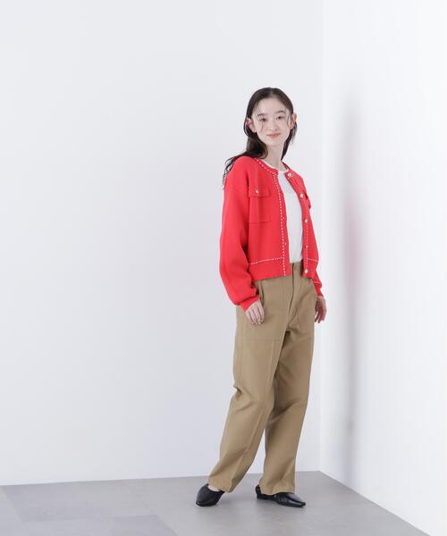 N.(N. Natural Beauty Basic)(エヌエヌナチュラルビューティーベーシック)の「【PS/低身長サイズ】ベイカーパンツ(その他パンツ・レディース・カーキ/オフホワイト/ベージュ・MEDIUM/P/S)」の19枚目の写真