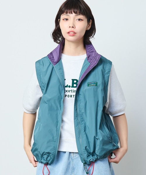 希少美品★エルエルビーン ベスト ターコイズ Mサイズ L.L.Bean（エルエルビーン） ダウンベスト ベスト マウンテン