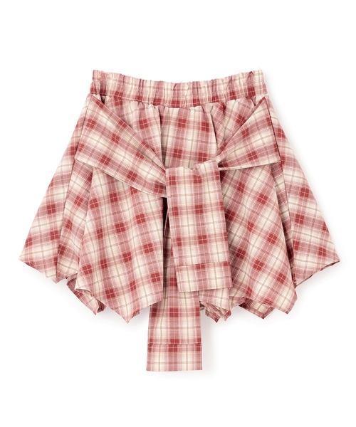 LOVETOXIC（ラブトキシック）の「【LTXC】腰巻き風チェックキュロット（その他パンツ・キッズ・レッド/ブラック/ブルー・L:160cm/M:150cm/S:140cm/130cm）」の15枚目の写真