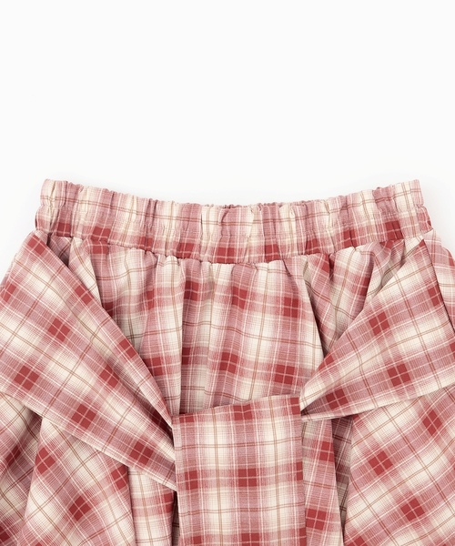 LOVETOXIC（ラブトキシック）の「【LTXC】腰巻き風チェックキュロット（その他パンツ・キッズ・レッド/ブラック/ブルー・L:160cm/M:150cm/S:140cm/130cm）」の17枚目の写真
