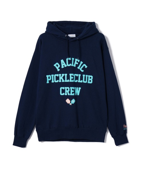 Pacific PICKLE CLUB(パシフィックピックルクラブ)の「PPC COLLEGE LOGO HOODIE(パーカー・メンズ・グレー/ネイビー/ホワイト・S)」の3枚目の写真