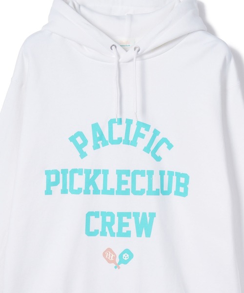 Pacific PICKLE CLUB(パシフィックピックルクラブ)の「PPC COLLEGE LOGO HOODIE(パーカー・メンズ・グレー/ネイビー/ホワイト・S)」の5枚目の写真