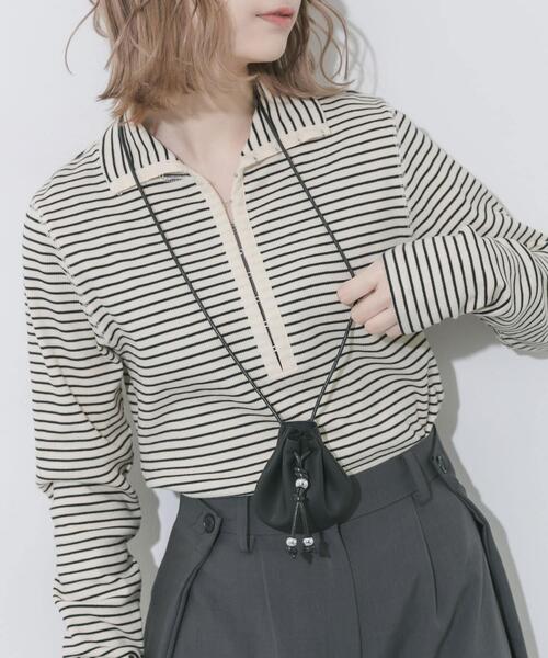 SMELLY(スメリー)の「サークルネックポーチ(ポーチ・レディース・ブラック/ブラウン・-)」の14枚目の写真