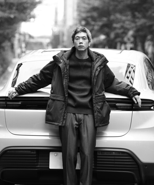 ACT_01 AO】ラミネート メリノウール ショートダウンジャケット