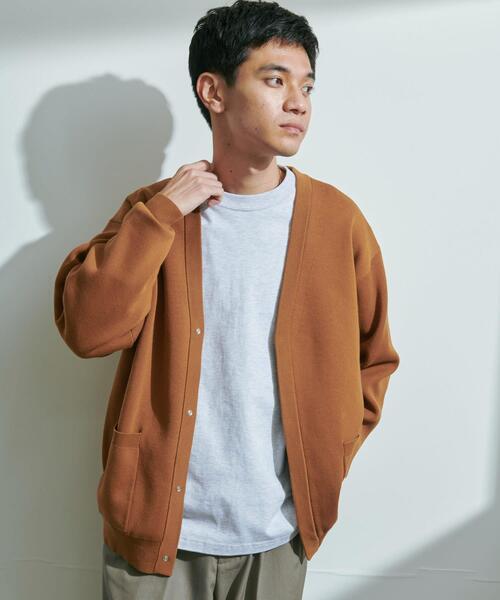 URBAN RESEARCH DOORS（アーバンリサーチドアーズ）の「『UR TECH Renew Knit』Vネックカーディガン（カーディガン/ボレロ・メンズ・ブラウン系その他/グレー/チャコールグレー・MEDIUM/LARGE）」の17枚目の写真