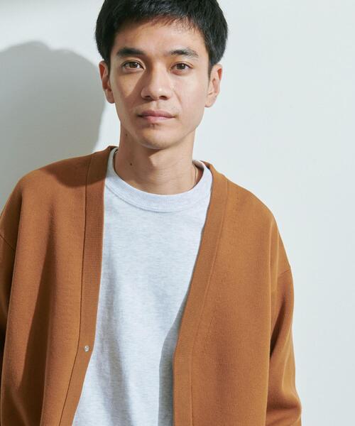 URBAN RESEARCH DOORS（アーバンリサーチドアーズ）の「『UR TECH Renew Knit』Vネックカーディガン（カーディガン/ボレロ・メンズ・ブラウン系その他/グレー/チャコールグレー・MEDIUM/LARGE）」の15枚目の写真