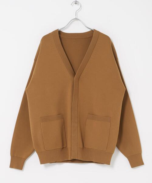 URBAN RESEARCH DOORS（アーバンリサーチドアーズ）の「『UR TECH Renew Knit』Vネックカーディガン（カーディガン/ボレロ・メンズ・ブラウン系その他/グレー/チャコールグレー・MEDIUM/LARGE）」の6枚目の写真