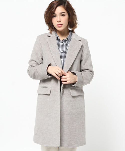 Chico(チコ)の「【who's who Chico】チェスターコート(チェスターコート・レディース・ベージュ/オリーブ/グレー/ネイビー・FREE)」の13枚目の写真