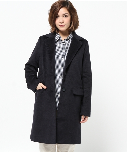 Chico(チコ)の「【who's who Chico】チェスターコート(チェスターコート・レディース・ベージュ/オリーブ/グレー/ネイビー・FREE)」の14枚目の写真