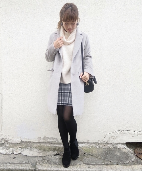 Chico(チコ)の「【who's who Chico】チェスターコート(チェスターコート・レディース・ベージュ/オリーブ/グレー/ネイビー・FREE)」の15枚目の写真