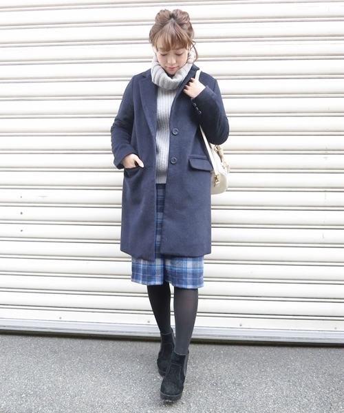 Chico(チコ)の「【who's who Chico】チェスターコート(チェスターコート・レディース・ベージュ/オリーブ/グレー/ネイビー・FREE)」の16枚目の写真