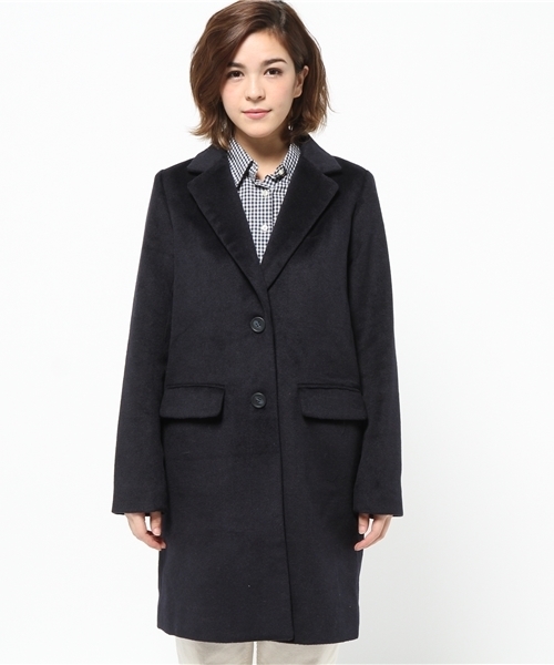 Chico(チコ)の「【who's who Chico】チェスターコート(チェスターコート・レディース・ベージュ/オリーブ/グレー/ネイビー・FREE)」の5枚目の写真