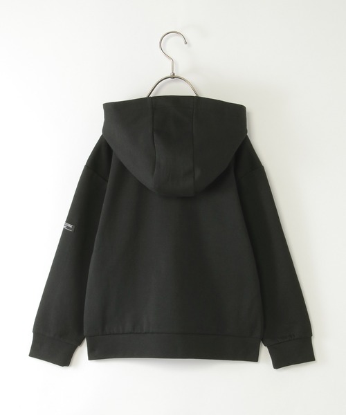 ikka（イッカ）の「ポンチジップ配色ジップパーカー（110~160cm）（パーカー・キッズ・ブラック/杢グレー・M/S/XL/L/XS）」の4枚目の写真
