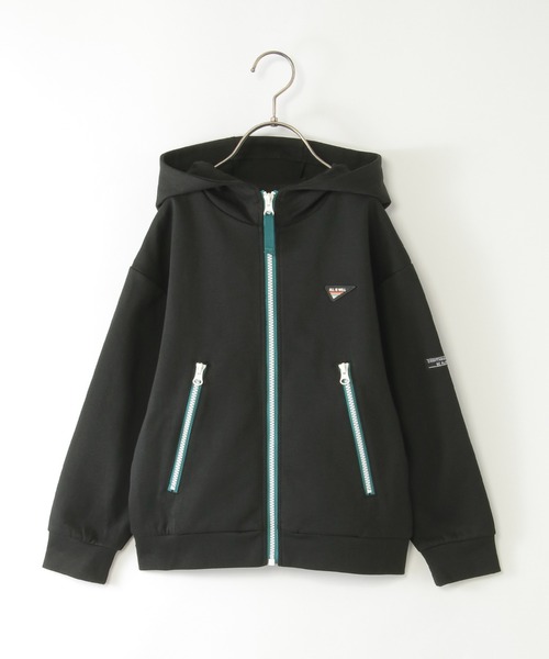 ikka（イッカ）の「ポンチジップ配色ジップパーカー（110~160cm）（パーカー・キッズ・ブラック/杢グレー・M/S/XL/L/XS）」の3枚目の写真