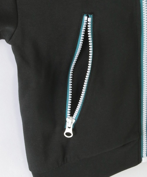 ikka（イッカ）の「ポンチジップ配色ジップパーカー（110~160cm）（パーカー・キッズ・ブラック/杢グレー・M/S/XL/L/XS）」の9枚目の写真