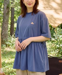 別注【KELTY】ケルティ ラッシュガード チュニック Tシャツ / UVカット 速乾 ドライ / ワンポイントロゴ 体型カバー お尻が隠れる UVカット 速乾 ドライ 半袖 プール 海 アウトドア キャンプ ママコーデ レディース