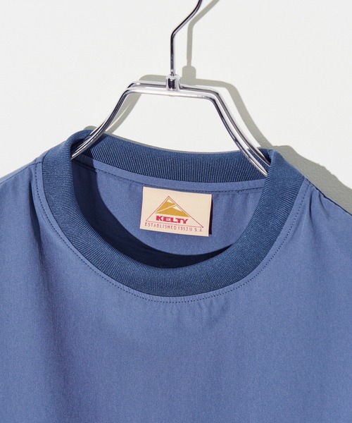 KELTY(ケルティ)の「別注【KELTY】ケルティ ラッシュガード チュニック Tシャツ / UVカット 速乾 ドライ / ワンポイントロゴ 体型カバー お尻が隠れる UVカット 速乾 ドライ 半袖 プール 海 アウトドア キャンプ ママコーデ レディース(Tシャツ/カットソー・レディース・サックスブルー/ブラック/ベージュ・FREE)」の11枚目の写真