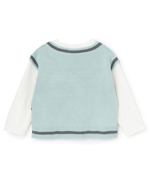 minimal（ミニマル）の「【アラエル】ベストレイヤードTシャツ（Tシャツ/カットソー・キッズ・オフホワイト/エメラルド/ラベンダー・100cm/140cm/130cm/120cm/110cm）」の13枚目の写真