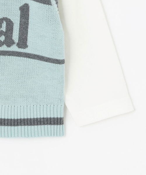 minimal（ミニマル）の「【アラエル】ベストレイヤードTシャツ（Tシャツ/カットソー・キッズ・オフホワイト/エメラルド/ラベンダー・100cm/140cm/130cm/120cm/110cm）」の15枚目の写真