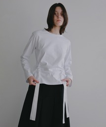 MANOF | SIDE RIBBON CUT TOPS(Tシャツ/カットソー)