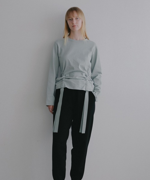 MANOF（マノフ）の「SIDE RIBBON CUT TOPS（Tシャツ/カットソー・レディース・ホワイト・F）」の11枚目の写真