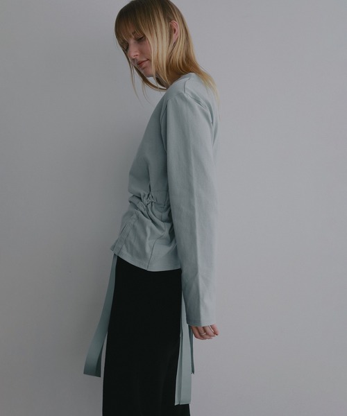 MANOF（マノフ）の「SIDE RIBBON CUT TOPS（Tシャツ/カットソー・レディース・ホワイト・F）」の16枚目の写真