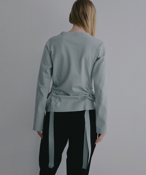 MANOF（マノフ）の「SIDE RIBBON CUT TOPS（Tシャツ/カットソー・レディース・ホワイト・F）」の17枚目の写真