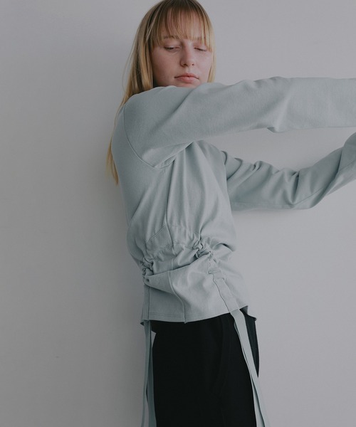 MANOF（マノフ）の「SIDE RIBBON CUT TOPS（Tシャツ/カットソー・レディース・ホワイト・F）」の13枚目の写真