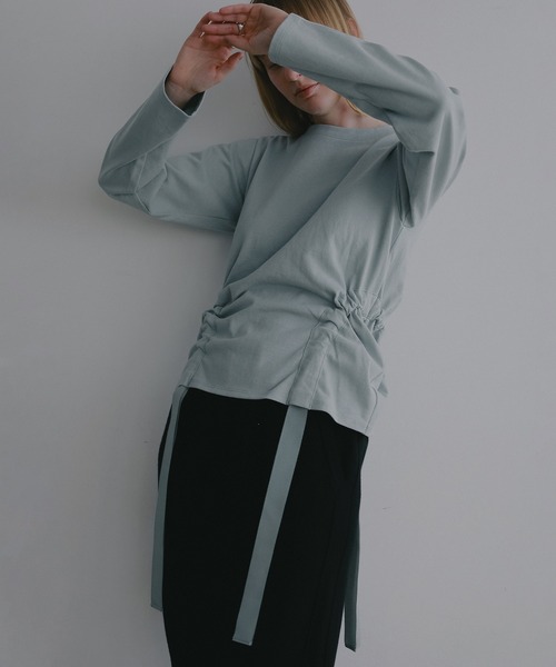 MANOF（マノフ）の「SIDE RIBBON CUT TOPS（Tシャツ/カットソー・レディース・ホワイト・F）」の14枚目の写真