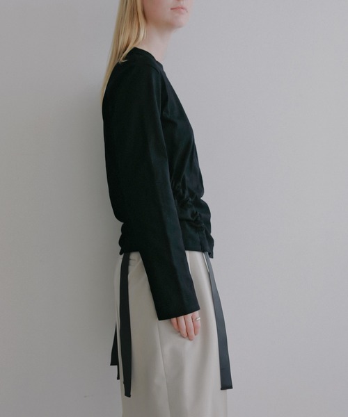 MANOF（マノフ）の「SIDE RIBBON CUT TOPS（Tシャツ/カットソー・レディース・ホワイト・F）」の20枚目の写真