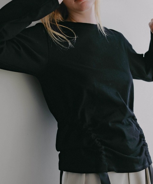 MANOF（マノフ）の「SIDE RIBBON CUT TOPS（Tシャツ/カットソー・レディース・ホワイト・F）」の22枚目の写真