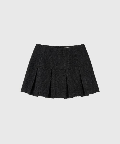 GENERAL IDEA（ジェネラルアイデア）の「【GENERAL IDEA】ツイードプリーツミニスカート / Tweed Pleated Mini Skirt（スカート・レディース・ホワイト/ブラック・M/S/L）」の15枚目の写真