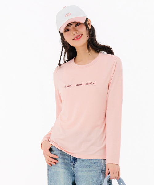 CHASECULT(チェイスカルト)の「レディースエッセンシャルTシャツ-FAZG5151B0P(Tシャツ/カットソー・レディース・PINK・90/85/95)」の3枚目の写真