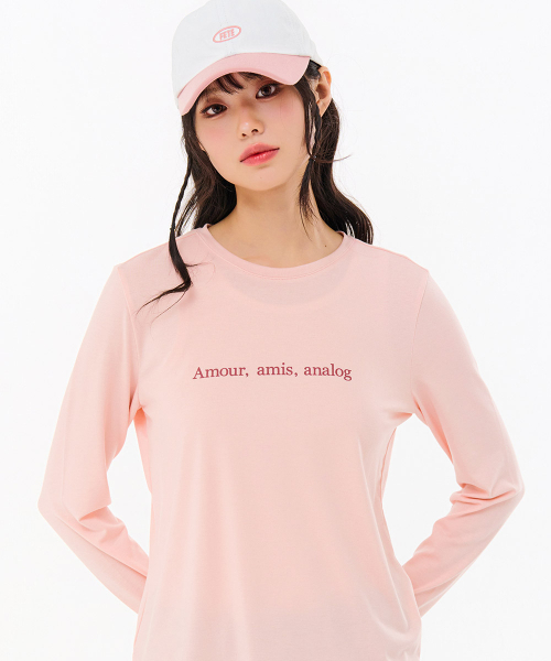 CHASECULT(チェイスカルト)の「レディースエッセンシャルTシャツ-FAZG5151B0P(Tシャツ/カットソー・レディース・PINK・90/85/95)」の5枚目の写真