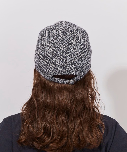 Chapeau d' O(シャポードオー)の「Chapeau d' O Fancy Tweed Ribbon Cap / シャポードオー(キャップ・レディース・ブラック/ベージュ/ブルー・FREE)」の8枚目の写真