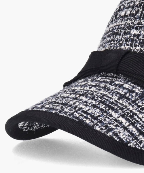 Chapeau d' O(シャポードオー)の「Chapeau d' O Fancy Tweed Ribbon Cap / シャポードオー(キャップ・レディース・ブラック/ベージュ/ブルー・FREE)」の15枚目の写真