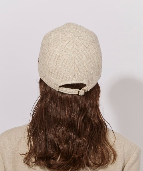 Chapeau d' O(シャポードオー)の「Chapeau d' O Fancy Tweed Ribbon Cap / シャポードオー(キャップ・レディース・ブラック/ベージュ/ブルー・FREE)」の19枚目の写真
