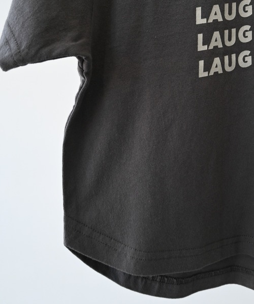 GENERATOR(ジェネレーター)の「ジェネレーター LAUGHT Tシャツ(Tシャツ/カットソー・レディース・チャコールグレー/ベージュ系その他/サックスブルー・F)」の5枚目の写真