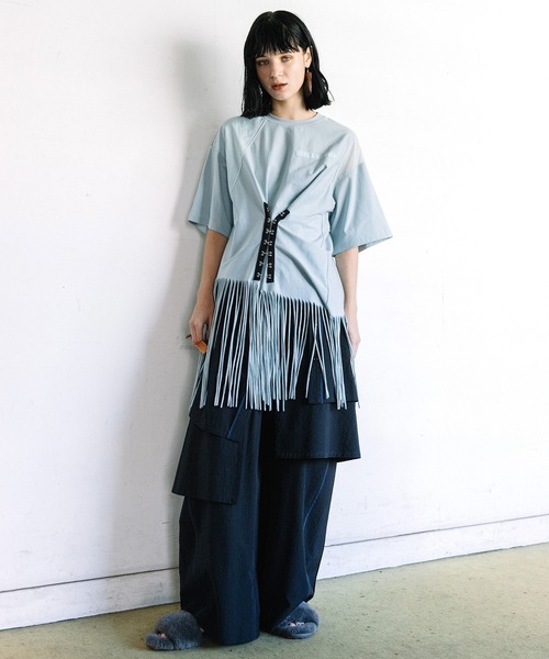 AULA AILA（アウラアイラ）の「チェックイージーパンツ（その他パンツ・レディース・ライム/ブラック/グレー・1/0）」の13枚目の写真