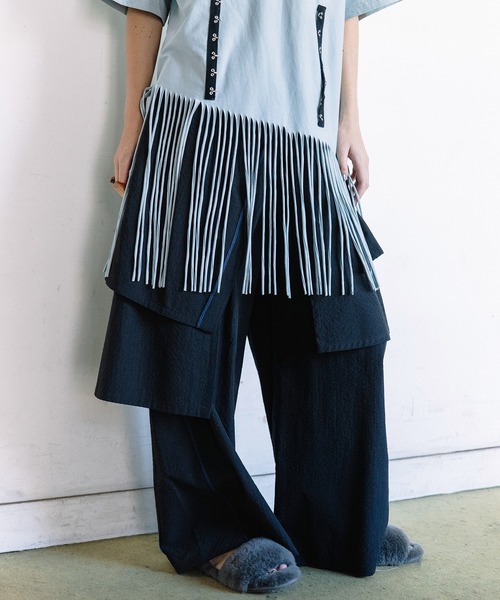 AULA AILA（アウラアイラ）の「チェックイージーパンツ（その他パンツ・レディース・ライム/ブラック/グレー・1/0）」の11枚目の写真