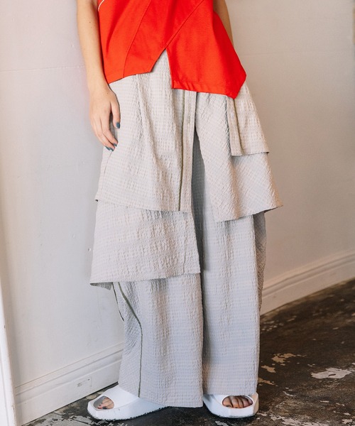 AULA AILA（アウラアイラ）の「チェックイージーパンツ（その他パンツ・レディース・ライム/ブラック/グレー・1/0）」の16枚目の写真