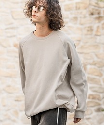 mlt5588- ナイロン切替ラグランスリーブカットソー