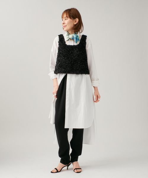 VERMEIL par iena（ヴェルメイユパーイエナ）の「PIERRE LOUIS MASCIA ピエール ルイマーシャ 67x67cm 517633/101（バンダナ/スカーフ・レディース・ブルー・FREE）」の2枚目の写真